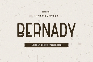 BERNADY - A Round Typeface Font