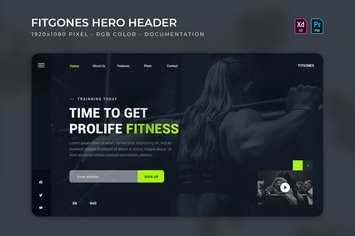 Fitgones | Hero Header