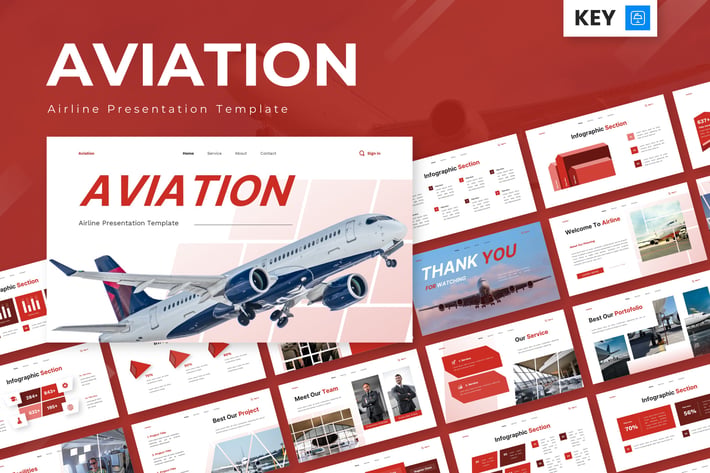 Aviation - Airline Keynote Templates