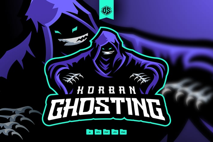 Ghost Mascot Logo