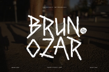 Brunozar - Skate & Punk Font