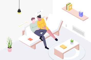 Smart Things for Smart Home Isometric Illustration