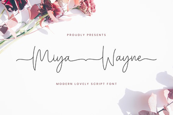 Miya Wayne - Modern Lovely Script Font