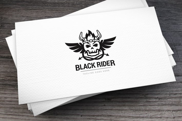 Black Rider Logo Template