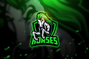 Horses 3 - Mascot & Esport Logo