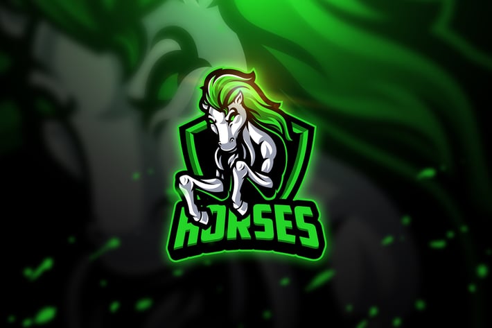 Horses 3 - Mascot & Esport Logo
