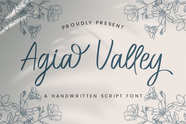 Agia Valley - Handwritten Font