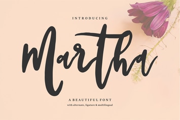 Martha | A Beautiful Font 