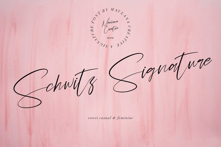 Schwitz Signature Sweet Casual Script Font