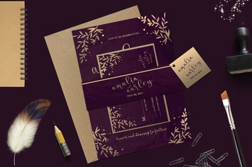 Leaves Wedding Invitation