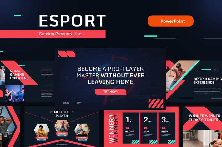 ESPORT - Gaming and Tech Powerpoint Template