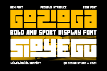 Gozioga Sioyegu - Condensed & Sport Font