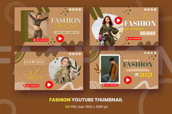 Fashion Trend Youtube Thumbnail Template