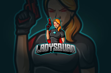 Lady Squad - Mascot & Esport Logo