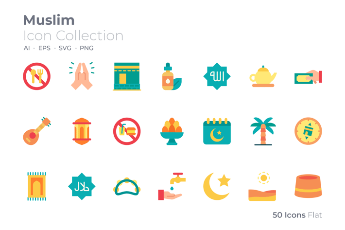 Muslim Color Icon