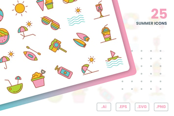 Summer Icons Set