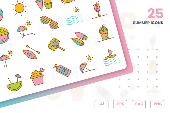 Summer Icons Set