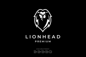 Lion Head Chiaroscuro Logo