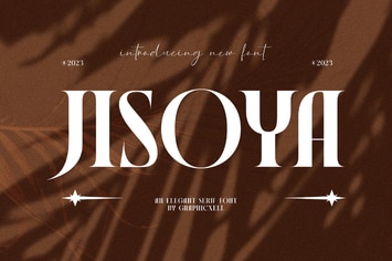 Jisoya Elegant Serif Font Typeface