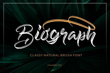 Biograph - Brush Font