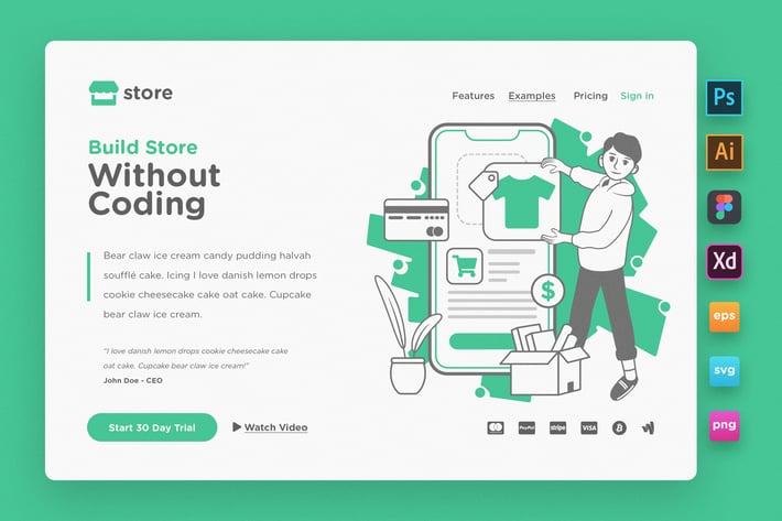 Landing Page V06 - Ecommerce