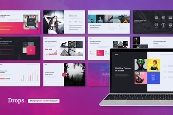 DROPS Creative Presentation Template (PowerPoint)