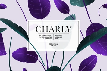 Charly – vector Illustration & Seamless Pattern