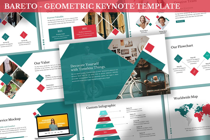 Bareto - Geometric Keynote Template