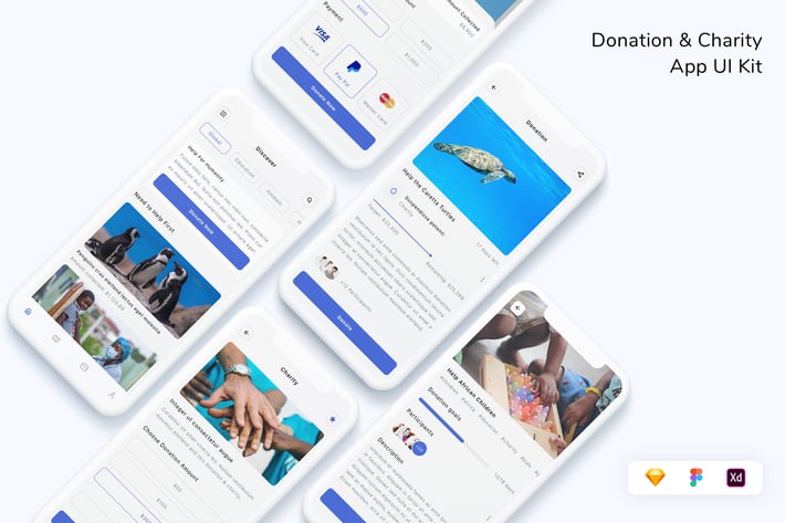Donation & Charity App UI Kit