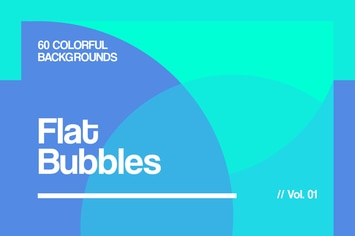 Flat Bubbles | Colorful Backgrounds | Vol. 01