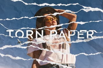Torn Paper Photoshop Effect