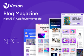 Vexon - Blog Magazine NextJS 14 Template
