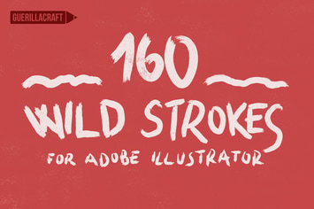 160 Wild Strokes for Adobe Illustrator