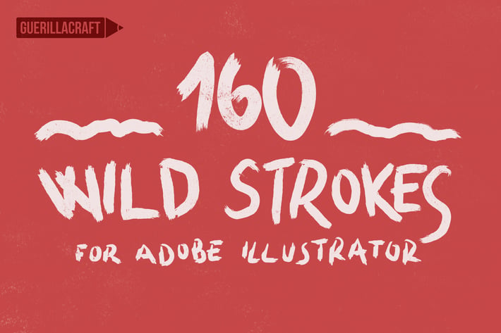 160 Wild Strokes for Adobe Illustrator