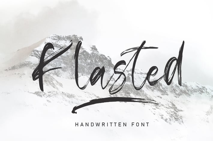 Klasted Brush Font