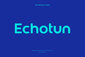 Echotun - Modern Logo Typeface