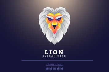 Lion Gradient Logo