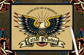 Dans Vintage Tattoo Drawing Brush #1