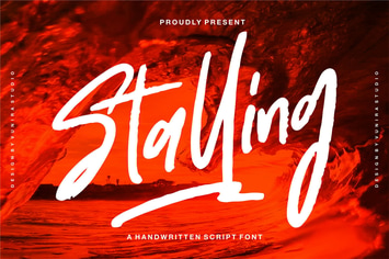 Stalling | A Handwritten Script Font