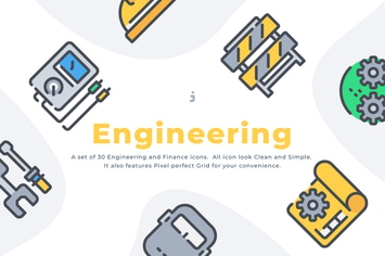 30 Engineering icon set