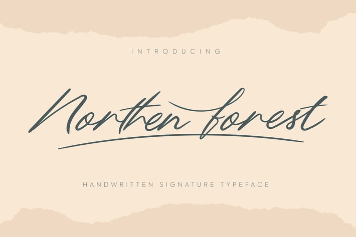 Northern Forest | Handwritten Signature Typeface