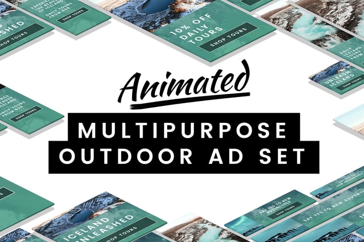 Animated Multipurpose Outdoor Ad Set