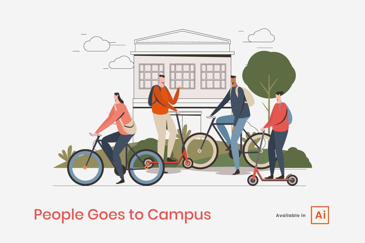 People Goes to Campus