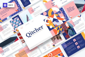 Qitcher - Color Geometry Keynote Template