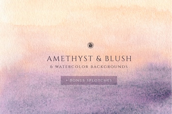 Watercolor Backgrounds - Blush