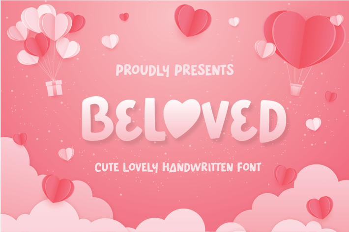 Beloved - Cute Lovely Valentine k-pop unique font