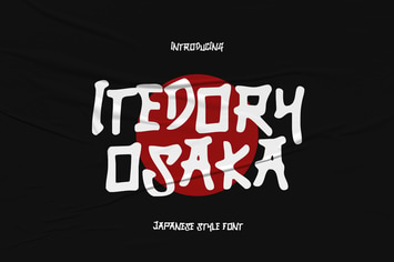 Itedory Osaka - Japanese Style Font 