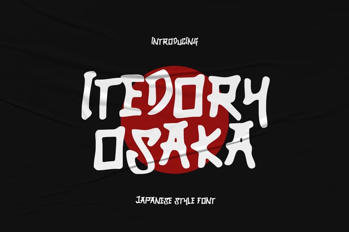 Itedory Osaka - Japanese Style Font 