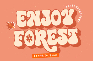 Enjoy Forest - Cute Retro Font