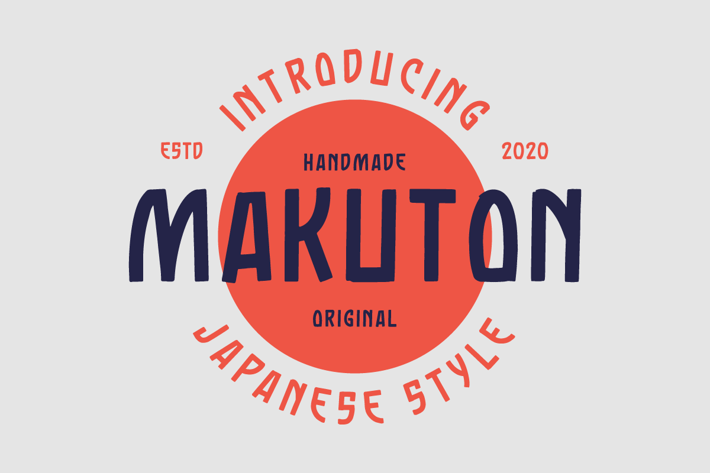 Makuton Japanese Vintage Typeface